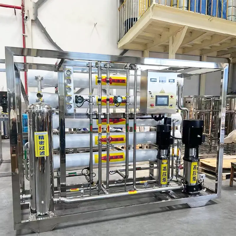 معدات التناضح العكسي للمياه النقية من المستوى 2 لصناعة الأغذية
