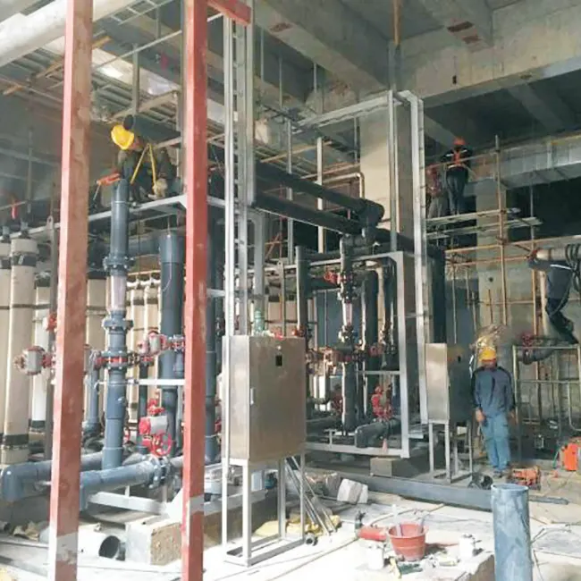 ورشة معالجة المياه في الموقع